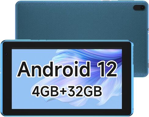 2024 Android 12 Tablet, 7 inch Tablet, 4GB RAM+32GB ROM/ 512GB Expandable Tablet PC,1.6Ghz Quad-core Processor Computer Tablet, 1024*600 IPS Touch Screen, 5MP Dual Camera, WiFi, Game, Bluetooth Tablet in Saudi Arabia