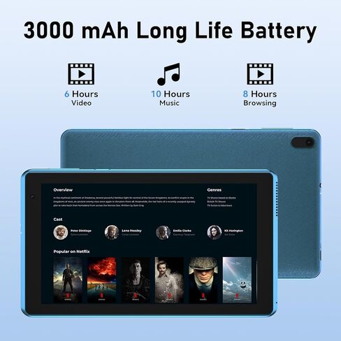 2024 Android 12 Tablet, 7 inch Tablet, 4GB RAM+32GB ROM/ 512GB Expandable Tablet PC,1.6Ghz Quad-core Processor Computer Tablet, 1024*600 IPS Touch Screen, 5MP Dual Camera, WiFi, Game, Bluetooth Tablet in Saudi Arabia