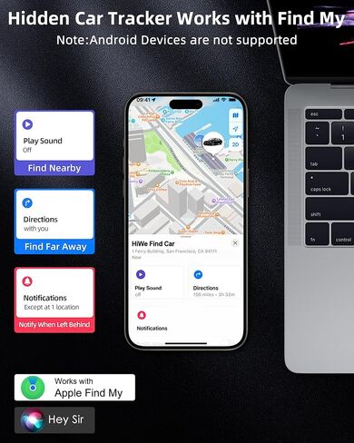 HiWe for MagSafe Car Mount Charger with Find My Built-in, Qi2-Certified Fast Charging 15W Magnetic Wireless Car Charger with Air Vent and Dashboard Mount for iPhone 16/15/14/13/12 Series, Black in Saudi Arabia