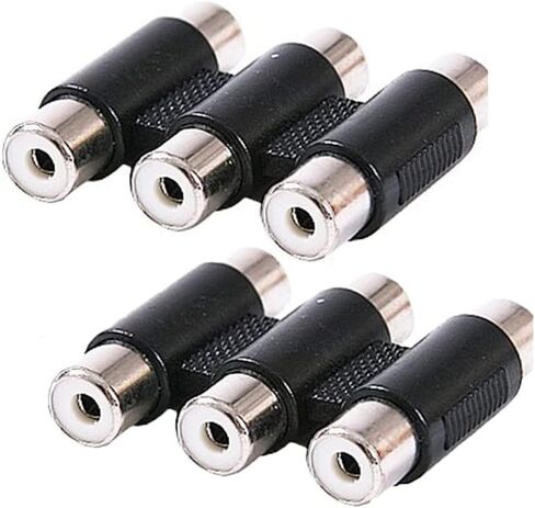 محول صوت RedYtou RCA إلى 1/4 بوصة، محول موصلات ذكر RCA أنثى إلى 6.35 مم أحادي التوصيل 4 عبوات مطلية بالذهب in Kuwait