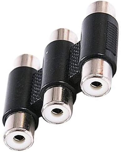 محول صوت RedYtou RCA إلى 1/4 بوصة، محول موصلات ذكر RCA أنثى إلى 6.35 مم أحادي التوصيل 4 عبوات مطلية بالذهب in Kuwait