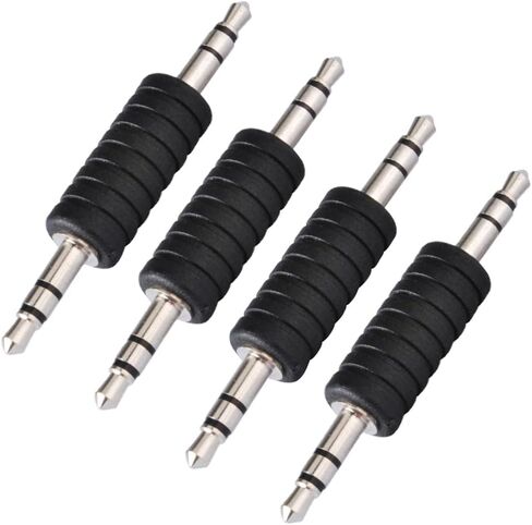 محول صوت RedYtou RCA إلى 1/4 بوصة، محول موصلات ذكر RCA أنثى إلى 6.35 مم أحادي التوصيل 4 عبوات مطلية بالذهب in Kuwait