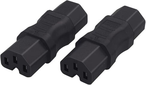 IEC320 C13 TO C13 AC power converter，IEC 320 C13 Female to C13 Female Computer Monitor PDU plug，C13 dual jack ，IEC320 C13 3 holes (C13 TO C13) in Kuwait