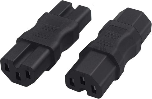 IEC320 C13 TO C13 AC power converter，IEC 320 C13 Female to C13 Female Computer Monitor PDU plug，C13 dual jack ，IEC320 C13 3 holes (C13 TO C13) in Kuwait