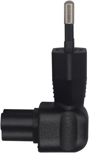 EU Plug to IEC320 C5 AC Power Converter Plug,European Standard Plug Cylindrical 2-pin to C5 3-Hole AC Power Converter,EU Male Plug to C5 Laptop Power Adapter Converter in Saudi Arabia