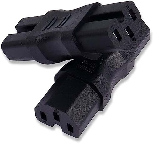 IEC320 C13 TO C13 AC power converter，IEC 320 C13 Female to C13 Female Computer Monitor PDU plug，C13 dual jack ，IEC320 C13 3 holes (C13 TO C13) in Kuwait