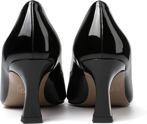 SKYSTERRY Women's Casual Office Slip On Pointed Toe Patent Spool Mid Heel Pumps Shoes 2.5 Inch in Saudi Arabia