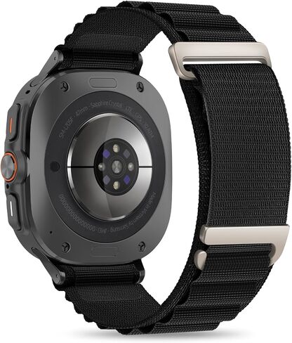 Rugged Nylon Alpine Loop Band Compatible with Galaxy Watch Ultra 47mm，Sport Wristband Quick Fit Replacement Strap C-hook Adjustable Solo Loop Compatible for Galaxy Ultra Watch for Women Man in Saudi Arabia