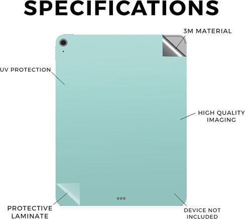 Glossy Glitter Tablet Skin Compatible with Apple iPad Air 13 (M2) 2024 - Pink Diamond - Premium 3M Vinyl Protective Wrap Decal Cover - Easy to Apply | Crafted in The USA by MightySkins in Saudi Arabia