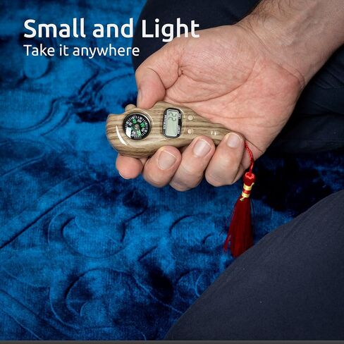 Digital Finger Tasbih with Compass & Night Light - Islamic Prayer Beads Counter, Finger Counter for Dhikr, Meditation, Relaxation, and Healing in Kuwait