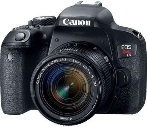 Canon EOS Rebel T7i DSLR Camera with 18-55mm Lens (USA Model) (1894C002) with 32GB Memory Card, Premium Soft Case, and More - Starter Bundle (Renewed) in Saudi Arabia