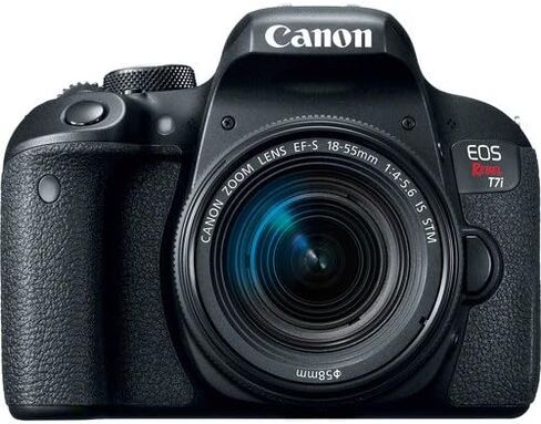 Canon EOS Rebel T7i DSLR Camera with 18-55mm Lens (USA Model) (1894C002) with 32GB Memory Card, Premium Soft Case, and More - Starter Bundle (Renewed) in Saudi Arabia