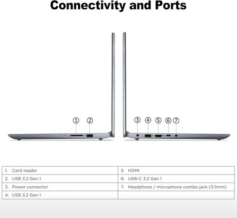 لينوفو ايديا باد سليم 3 15.6 برو i7 كمبيوتر محمول للأعمال، انتل i7-13620H، شاشة 15.6 بوصة فل اتش دي، 16 جيجا رام، 1 تيرابايت اس اس دي، كاميرا ويب، اتش دي ام اي، قارئ بطاقة اس دي، واي فاي 6، ويندوز 11 برو، رمادي in Saudi Arabia