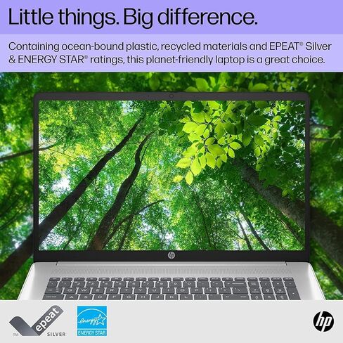HP 2023 Newest 17.3 Inch Laptop, FHD Anti-Glare Display, 13th Gen Intel 10-Core i5-1335U(Beat i7-1255U), 16GB RAM, 1TB SSD, Intel Iris Xe Graphics, Backlit Keyboard, Windows 11 Home, Silver (Renewed) in Saudi Arabia