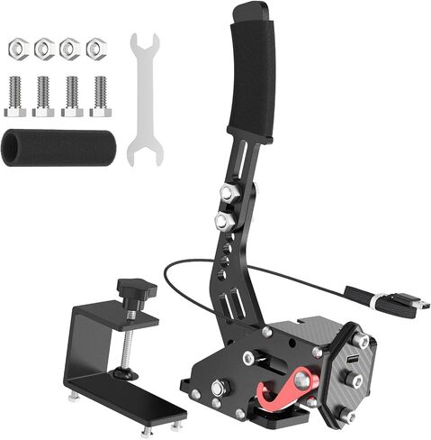 aikeec USB Handbrake for PS4 PS5: for Thrust Master T300 Steering Wheel- pc handbrake 64 bit for G27 G29 G920 Thrust Master T300 T500- Racing Sim Handbrake with Hall Sensor in Saudi Arabia