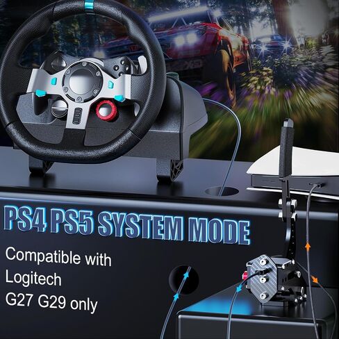aikeec USB Handbrake for PS4 PS5: for Thrust Master T300 Steering Wheel- pc handbrake 64 bit for G27 G29 G920 Thrust Master T300 T500- Racing Sim Handbrake with Hall Sensor in Saudi Arabia