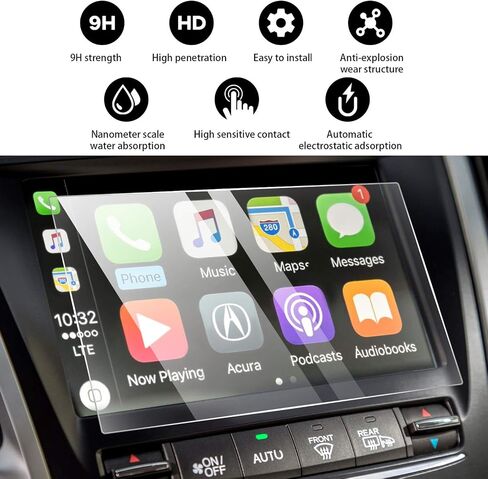YEE PIN 2024 Acura TLX Screen Protector for Acura TLX 2024 Accessories, 2024 TLX Screen Protector for 2024 Acura TLX 12.3-inch Infotainment Display Nano Protective Film Scratch Resistant 2 Pack in Kuwait