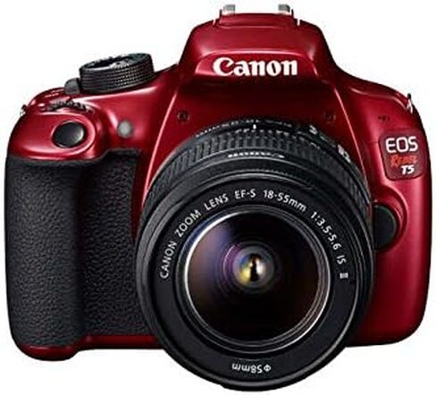 Canon EOS Rebel T5 EF-S 18-55mm is II Lens Digital SLR Camera Kit - RED (Renewed) in Saudi Arabia