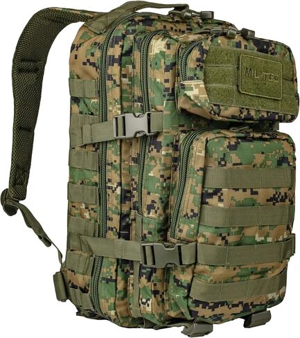Mil-Tec Military Army Patrol Molle Assault Pack Tactical Combat Rucksack Backpack Bag 36L Black in Saudi Arabia