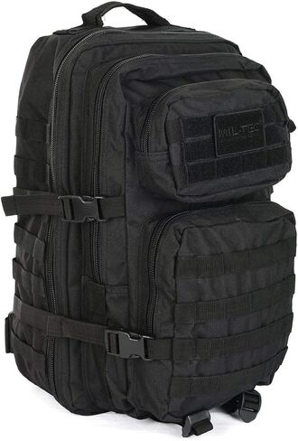 Mil-Tec Military Army Patrol Molle Assault Pack Tactical Combat Rucksack Backpack Bag 36L Black in Saudi Arabia