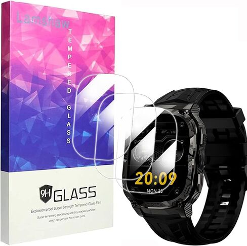 Compatible for CARBINOX Vortex Smart Watch Screen Protector, [3 Pack] 9H Tempered Glass Screen Protector Film Compatible for CARBINOX Vortex Smart Watch (3 Pack) in Saudi Arabia