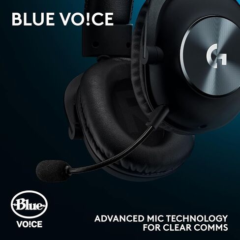 Logitech G Pro X SE Wired Gaming Headset: Blue VO!CE Detachable Boom Mic, DTS 7.1, 50 mm Drivers, USB/3.5mm Aux, USB DAC Included, for PC, Xbox, PS5, PS4 - Black - G Pro X SE Wired Gaming Headset in Saudi Arabia