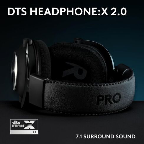 Logitech G Pro X SE Wired Gaming Headset: Blue VO!CE Detachable Boom Mic, DTS 7.1, 50 mm Drivers, USB/3.5mm Aux, USB DAC Included, for PC, Xbox, PS5, PS4 - Black - G Pro X SE Wired Gaming Headset in Saudi Arabia