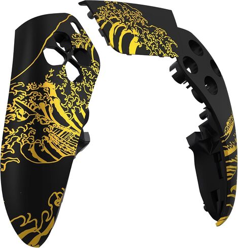 eXtremeRate Left Right Front Top Shell with Touchpad Compatible with p s 5 Edge Controller, Cherry Blossom Whisper Replacement Faceplate Shell DIY Touch Pad Cover Compatible with p s 5 Edge Controller in Saudi Arabia