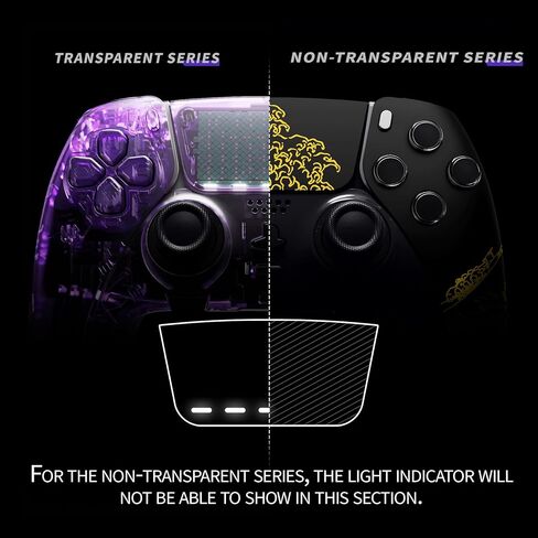 eXtremeRate Left Right Front Top Shell with Touchpad Compatible with p s 5 Edge Controller, Cherry Blossom Whisper Replacement Faceplate Shell DIY Touch Pad Cover Compatible with p s 5 Edge Controller in Saudi Arabia