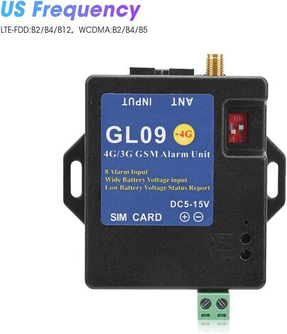 نظام إنذار GSM GL09 4G/3G/GSM 8CH نظام إنذار أمني وحدة تنبيه 8 قنوات مدخلات استهلاك منخفض لأمن المستودعات المنزلية (الولايات المتحدة) in Saudi Arabia