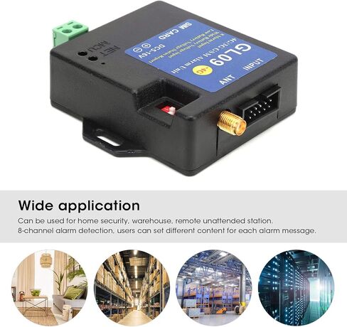 نظام إنذار GSM GL09 4G/3G/GSM 8CH نظام إنذار أمني وحدة تنبيه 8 قنوات مدخلات استهلاك منخفض لأمن المستودعات المنزلية (الولايات المتحدة) in Saudi Arabia