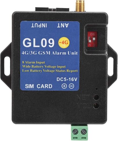 نظام إنذار GSM GL09 4G/3G/GSM 8CH نظام إنذار أمني وحدة تنبيه 8 قنوات مدخلات استهلاك منخفض لأمن المستودعات المنزلية (الولايات المتحدة) in Saudi Arabia