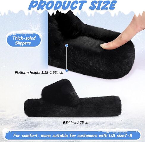 Suhine 4 Pair Women's Fuzzy House Slippers Plush Bedroom Slippers Bridesmaid Slippers Open Toe Fluffy Slippers Anti Skid Foam Support Shoes Sandals in Saudi Arabia