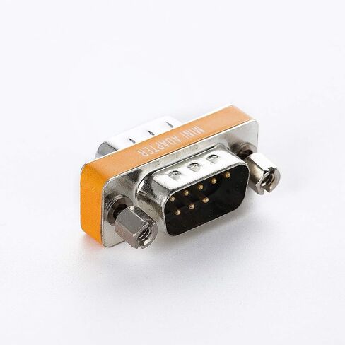 DB9 Null Modem Adapter Male to Male Slimline Data Transfer Serial Port Adapter 2 Pack in Kuwait