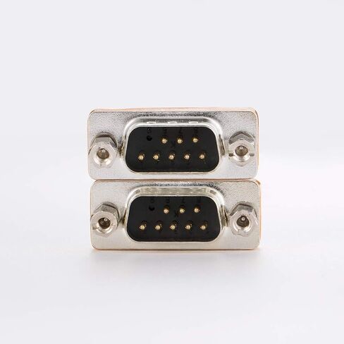 DB9 Null Modem Adapter Male to Male Slimline Data Transfer Serial Port Adapter 2 Pack in Kuwait