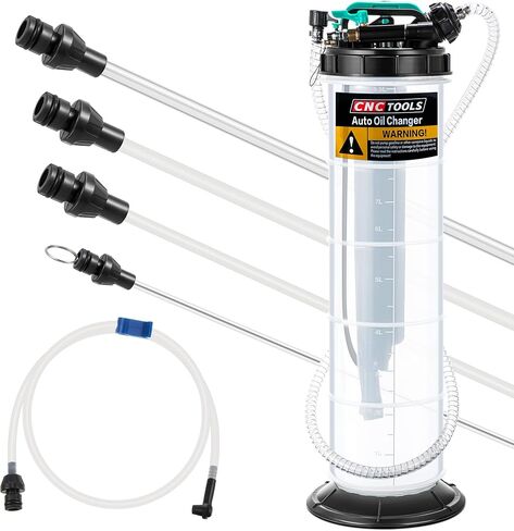Estune 2 Gallon/7.5 L Manual Pneumatic Fluid Extractor, Automotive Oil Extractor Pump Oil Vacuum Changer with 5 Pcs Brake Bleeding Hose for Car, SUVs, Truck, Yachts in Kuwait