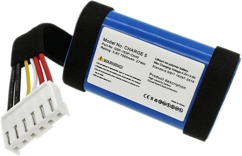 بطارية بديلة 7500 مللي أمبير 1AA011NA، GSP-1S3P-CH4A متوافقة مع مكبر صوت بلوتوث محمول JBL Charge 5 in Saudi Arabia