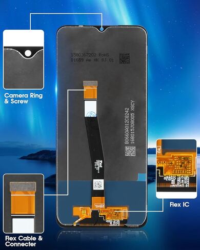 شاشة LCD لهاتف Samsung Galaxy A22 5G SM-A226B SM-A226B/DSN استبدال الشاشة 6.4 بوصة تعمل باللمس محول الأرقام الجمعية الكاملة مع أدوات إصلاح وواقي الشاشة in Saudi Arabia