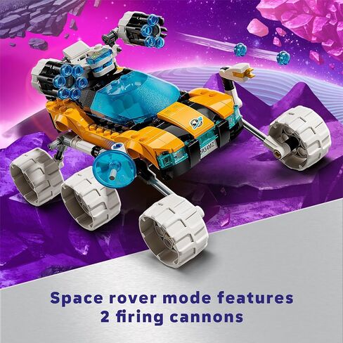 LEGO DREAMZzz Mr. Oz’s Space Car Toy, Transforming Vehicle Building Set, Includes TV Show Minifigures Mr. Oz, Albert and Jayden, Space Shuttle Toy Gift for Boys and Girls Aged 8 and Up, 71475 in Saudi Arabia