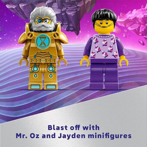 LEGO DREAMZzz Mr. Oz’s Space Car Toy, Transforming Vehicle Building Set, Includes TV Show Minifigures Mr. Oz, Albert and Jayden, Space Shuttle Toy Gift for Boys and Girls Aged 8 and Up, 71475 in Saudi Arabia
