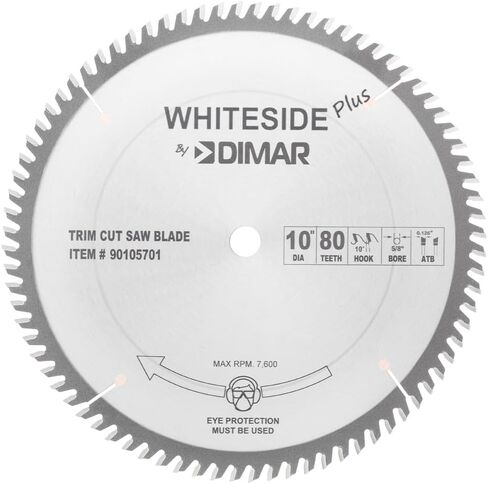 شفرة المنشار المقطوعة من Whiteside مقاس 10 بوصات و80 سنًا وقطر 5/8 بوصة وطحن ATB in Saudi Arabia