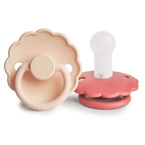 FRIGG Daisy Silicone 2-Pack Pink Cream/Poppy - Size 2