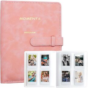 256 Pockets Photo Album for Polaroid, for Instax Mini 11 12 9 8+ 8 7+ Instant Camera, for KODAK Step/Canon IVY/HP Sprocket Color Photo Printer (Brown)