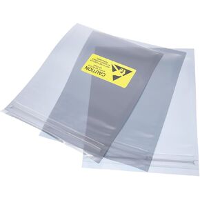 MECCANIXITY Anti Static Bags Shielding Bag 50pcs 4x6inch(10x15cm) Resealable with Labels for Hard Drive HDD SSD PCB Board