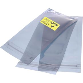 MECCANIXITY Anti Static Bags Shielding Bag 50pcs 2.4x4.7inch(6x12cm) Resealable with Labels for Hard Drive HDD SSD PCB Board