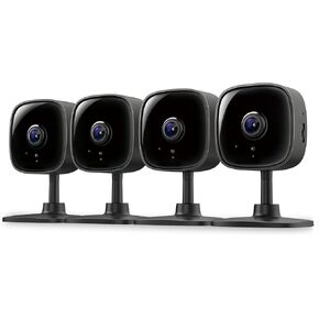 Tapo by TP-Link 1080P Indoor Security Camera for Baby Monitor, Pet Camera w/Motion Detection, 2-Way Audio, Night Vision, Cloud & SD Card Storage, Works w/Alexa & Google Home, Black, C101(4-Pack)