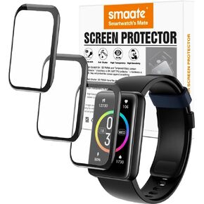 3D Screen Protectors Compatible with KEEPONFIT FUIDBO3 IDB03 1.57" Fitness Tracker Smart Watch, 3 Piece, Full Coverage, Anti-shatter