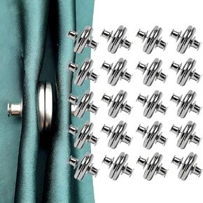8 Pairs Curtain Magnets Closure,Magnetic Curtain Clips,Strong Magnets Curtains Weights for Prevent Light Leaking Keep Curtain Closed for Home Bedroom Office Curtain Draperies