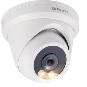 ONWOTE 6MP HD IP POE Camera Outdoor with Color Night Vision, Smart AI Human Deterrence, 6 Megapixels 3072x2048P Super HD Camera, 100ft IR, 120° Angle, IP66, Add on Camera to PoE NVR