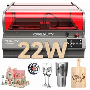 Creality Laser Engraver Faclon2 Pro 40W Desktop Diode Cutter and Engraver Machine with Enclosure,Smart Camera,Air Assist,Engraving Machine for Wood Acrylic Leather Stone Metal
